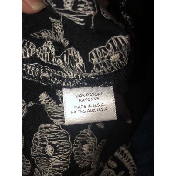 Revolve • MISA Los Angeles • Black Off The Shoulder Boho Mini Dress • SZ XS - Picture 7 of 7